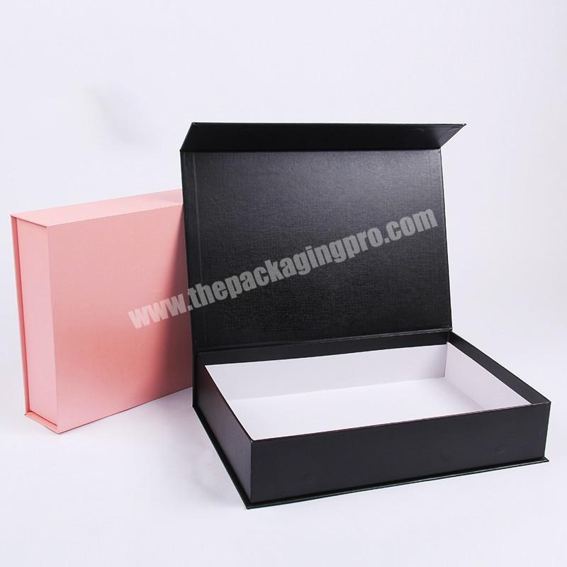 Custom logo luxury cardboard magnetic folding packaging gift box closure with foam/EVA insert