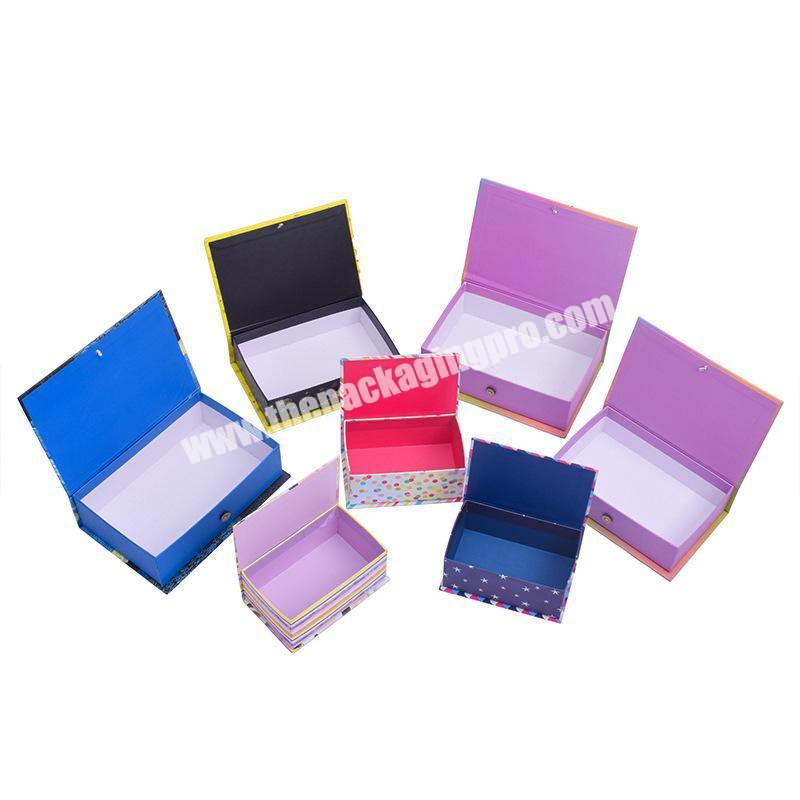 Custom logo printed  Wholesale book style  Magnetic packaging  boxes