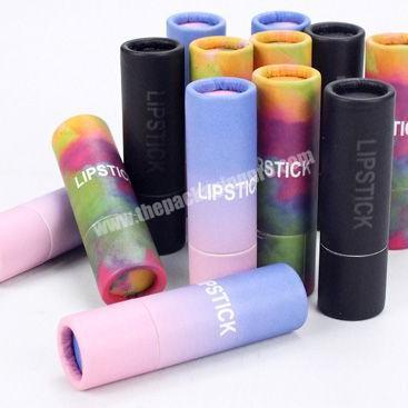 Custom luxury eco-friendly round push up lipstick balm container box