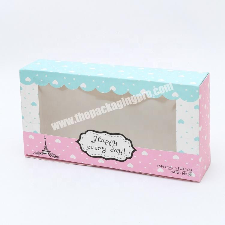 Custom made eco friendly recycled card food packaging paper box
