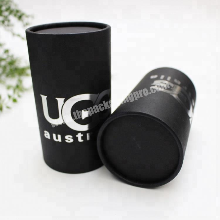 Custom offset printing paper cardboard tube canister for bottle packaging