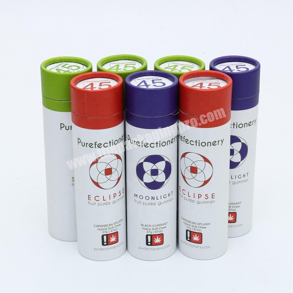 Custom paper cardboard cosmetic tube for 30ml essential oil bottle