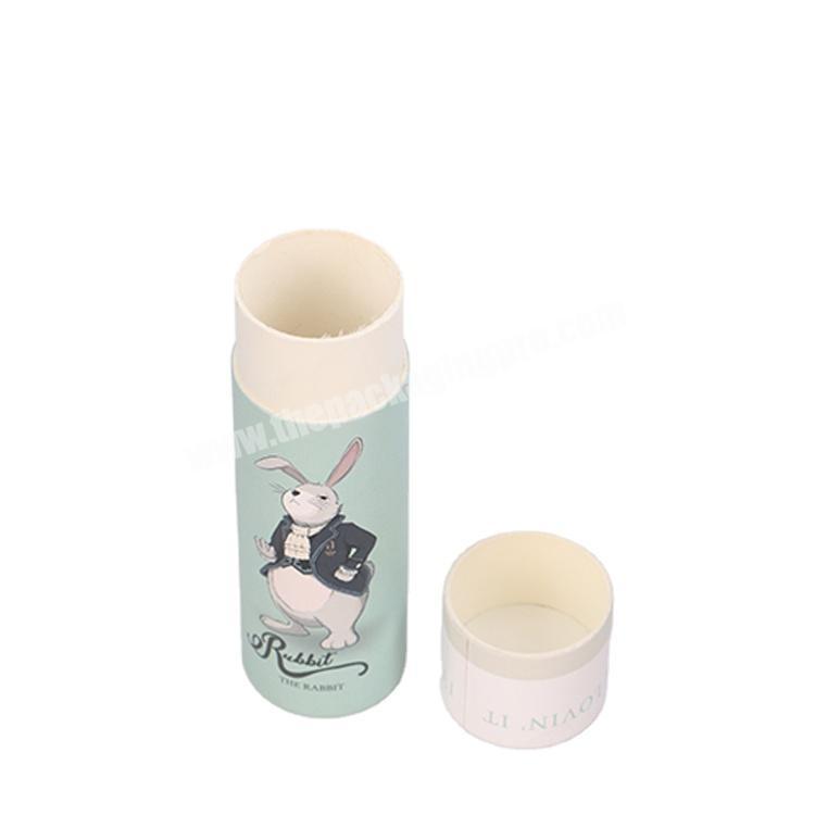 Custom print rabbit cute Round Recycled Kraft pink Paper pencil packaging Tubes