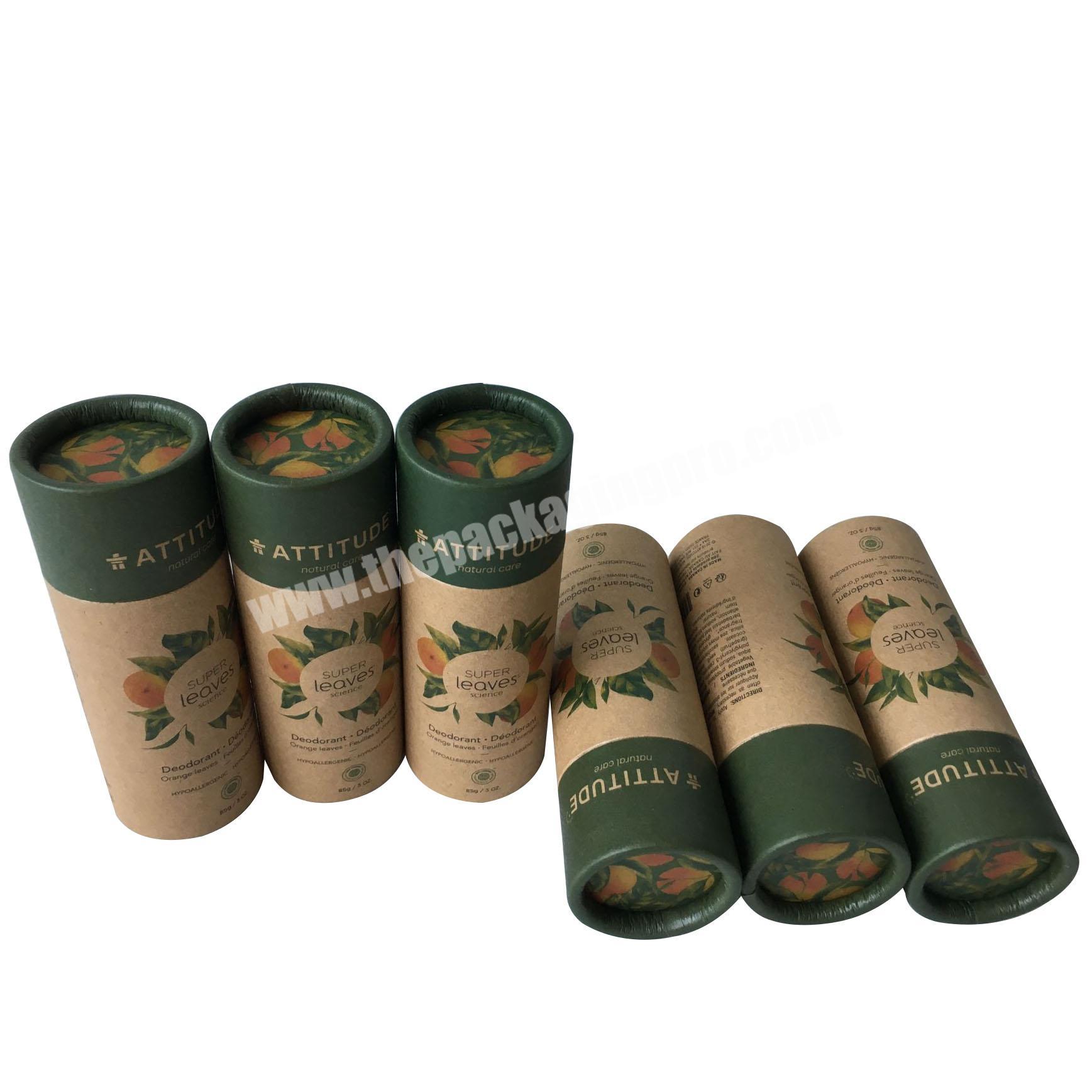 Custom print round luxury Kraft Cardboard essential oil mailing wrapping paper tubes