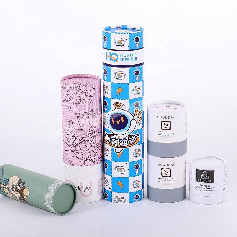 Custom printed biodegradable cardboard wrapping paper tubes