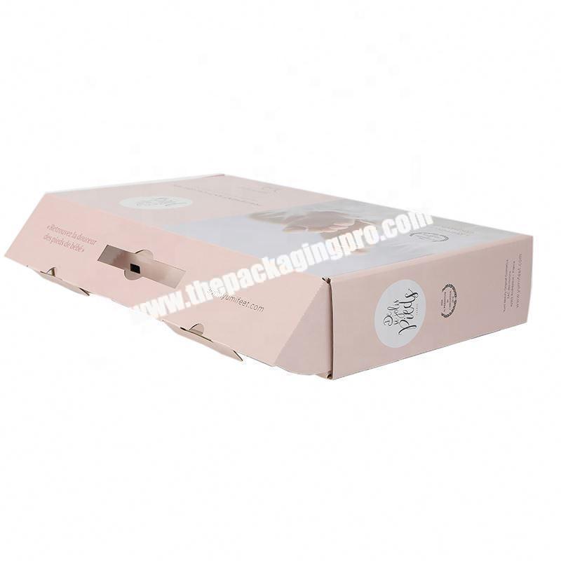 glitter cosmetics makeup small silver card lipstick folding paper packaging box