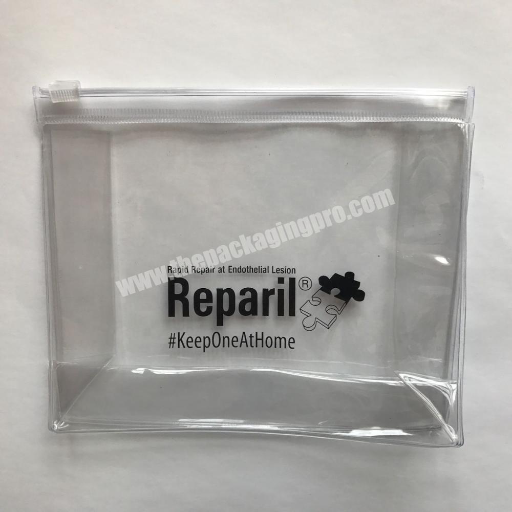 Custom printed plastic gusset ziplock bag with logo