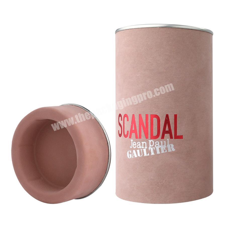 Custom size PVC transparent window round cardboard container paper tube