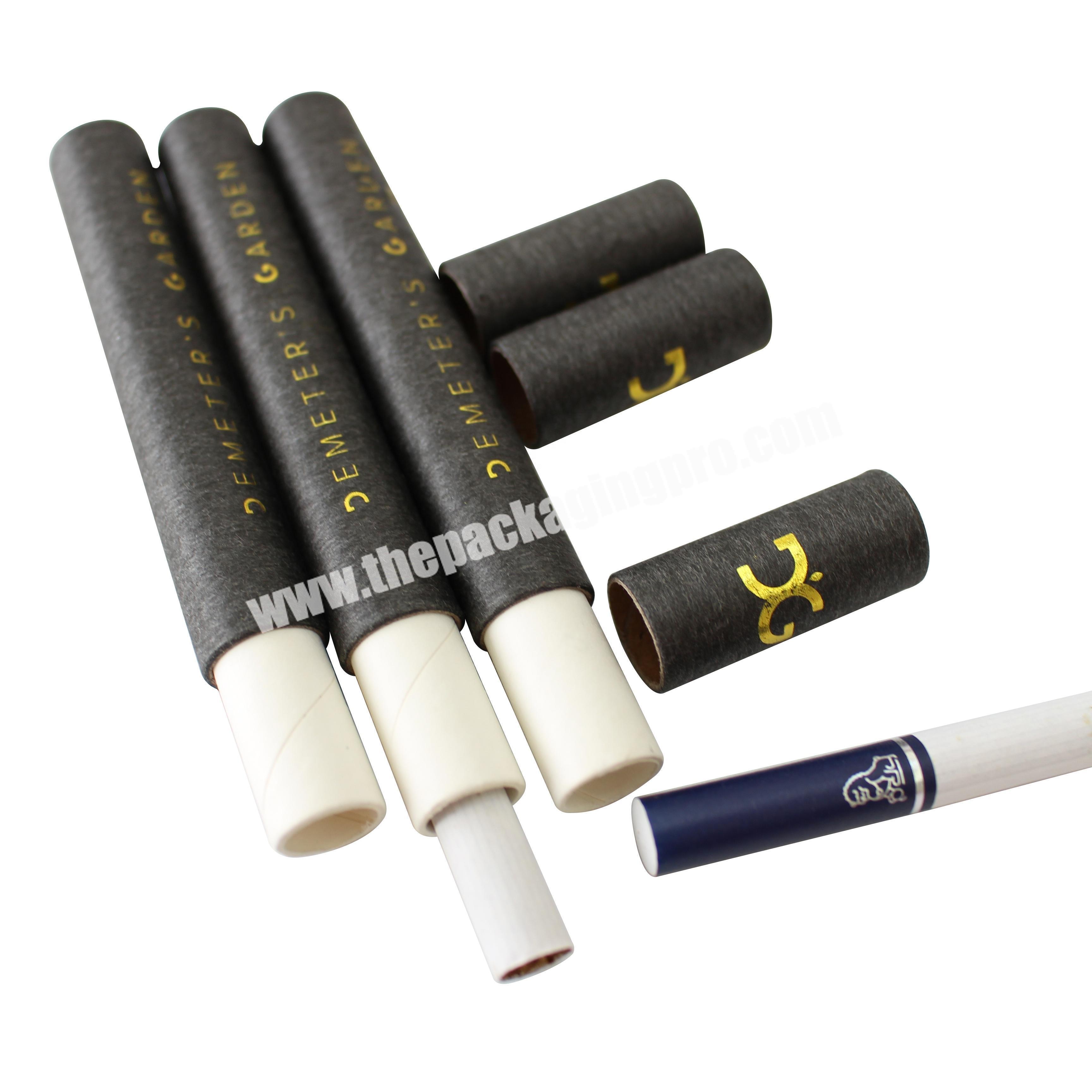 Custom size sealing lip balm paper tube box deodorant kraft black round paper packaging tube for cosmetic