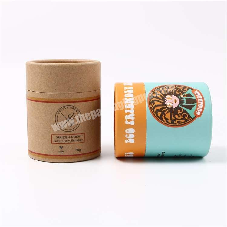 Customized Cylinder Paper Tube Packaging Tea Kraft Paper Tube For Tea
