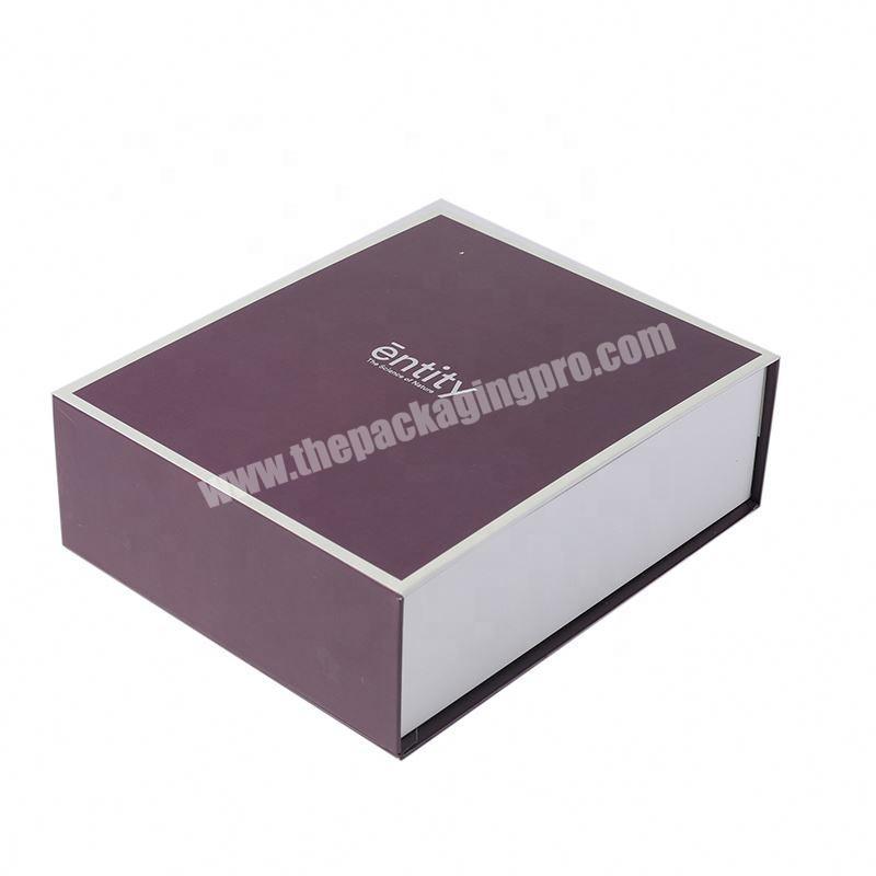 Professional Factory Supplier Custom magnetic closure luxury gift box with ribbon