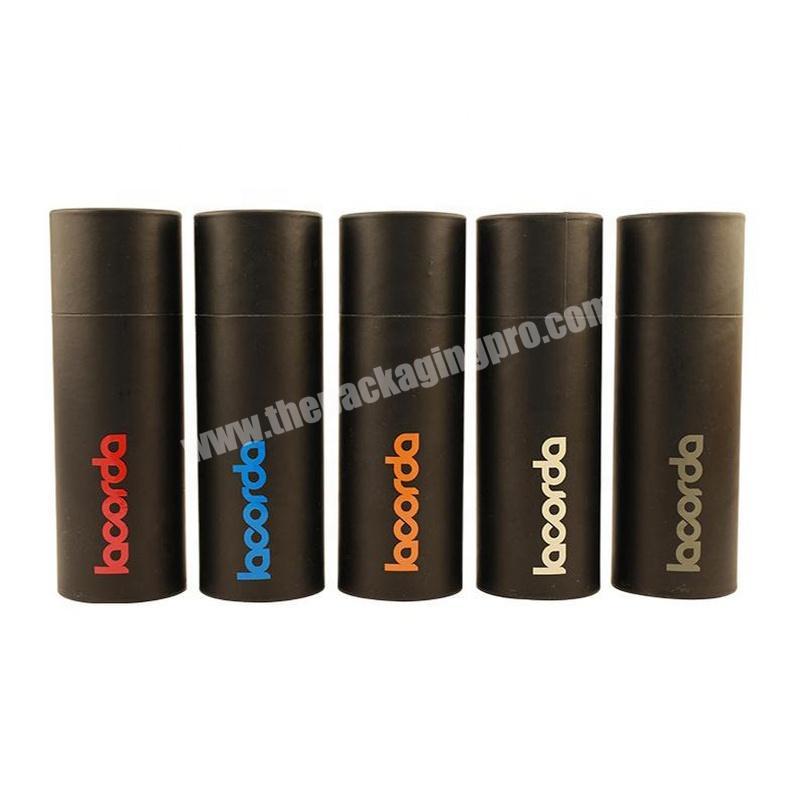 Customized printing paper tube with client's own logo with matte lamination