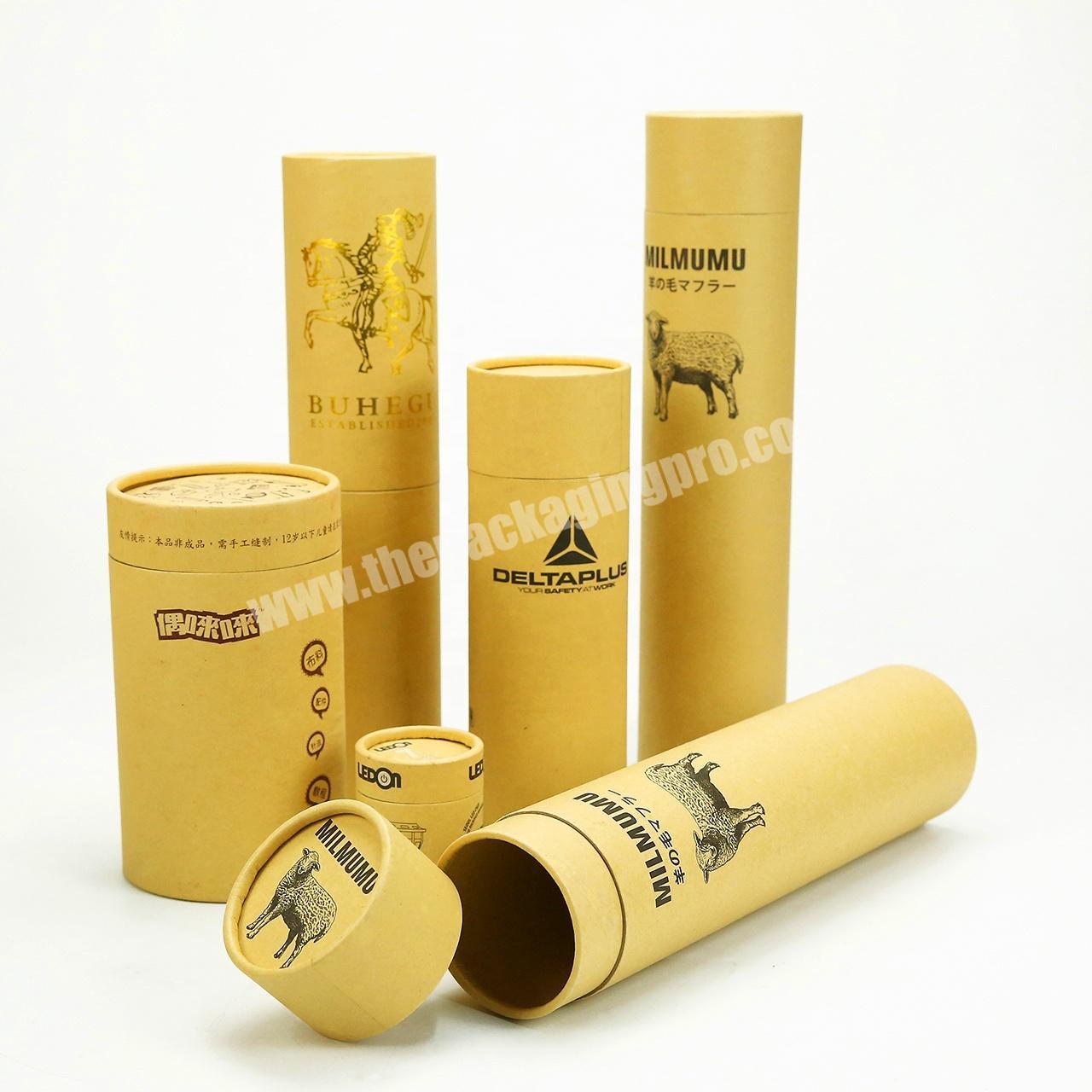 Customized round kraft paper cardboard mailing posters tube