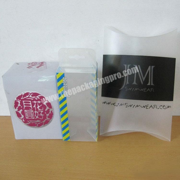 Customized small clear pvc/pp/pet plastic packaging box