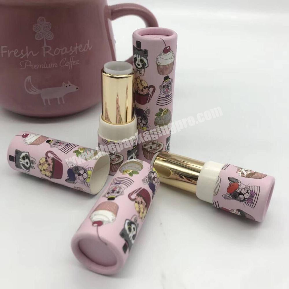 Design Custom Printed For Lipstick Cardboard Tube Packaging Kraft Paper