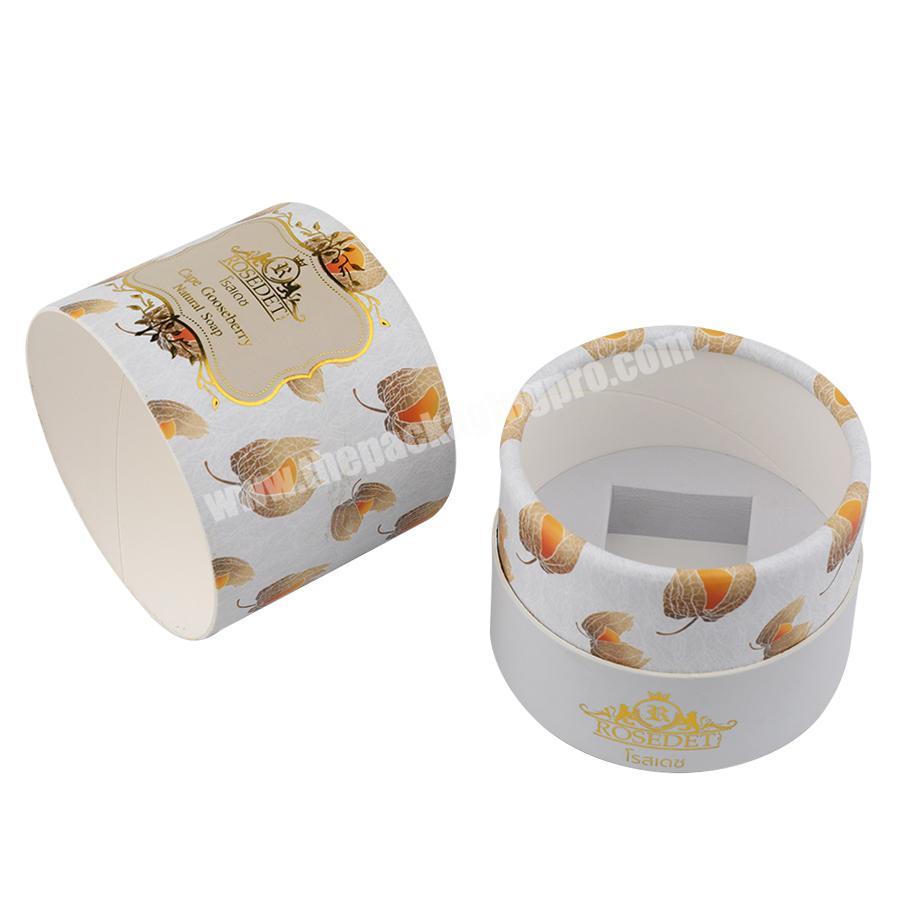 ECO friendly biodegradable round white paper tube packaging boxes