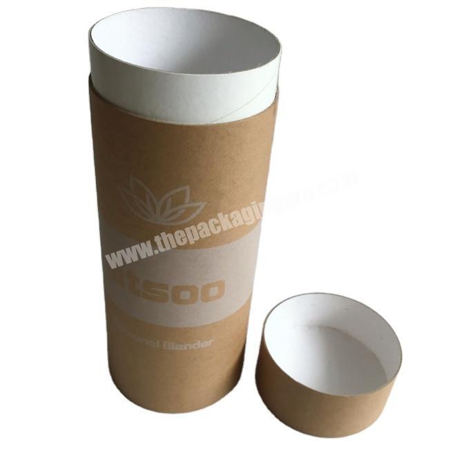 Eco Friendly Cardboard Mailing Paper Tube Round Poster Box Cylinder Blender Shipping Container Waterproof