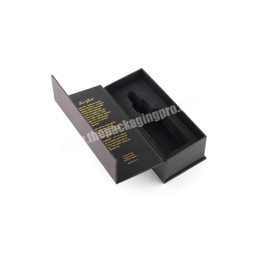 Eco Friendly Mailing Black Corrugated Cardboard Paper Box Custom Subscription mailer box with hot stamping logo printing