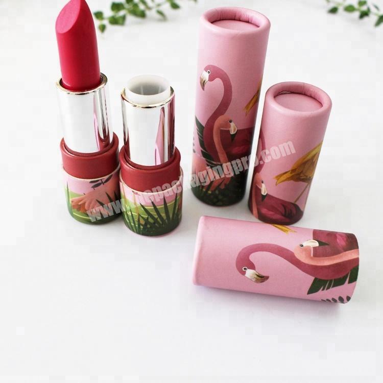 Eco-Friendly Round Carton Cardboard Box Lipstick Paper Tube Rose Paper Lipstick Tubes