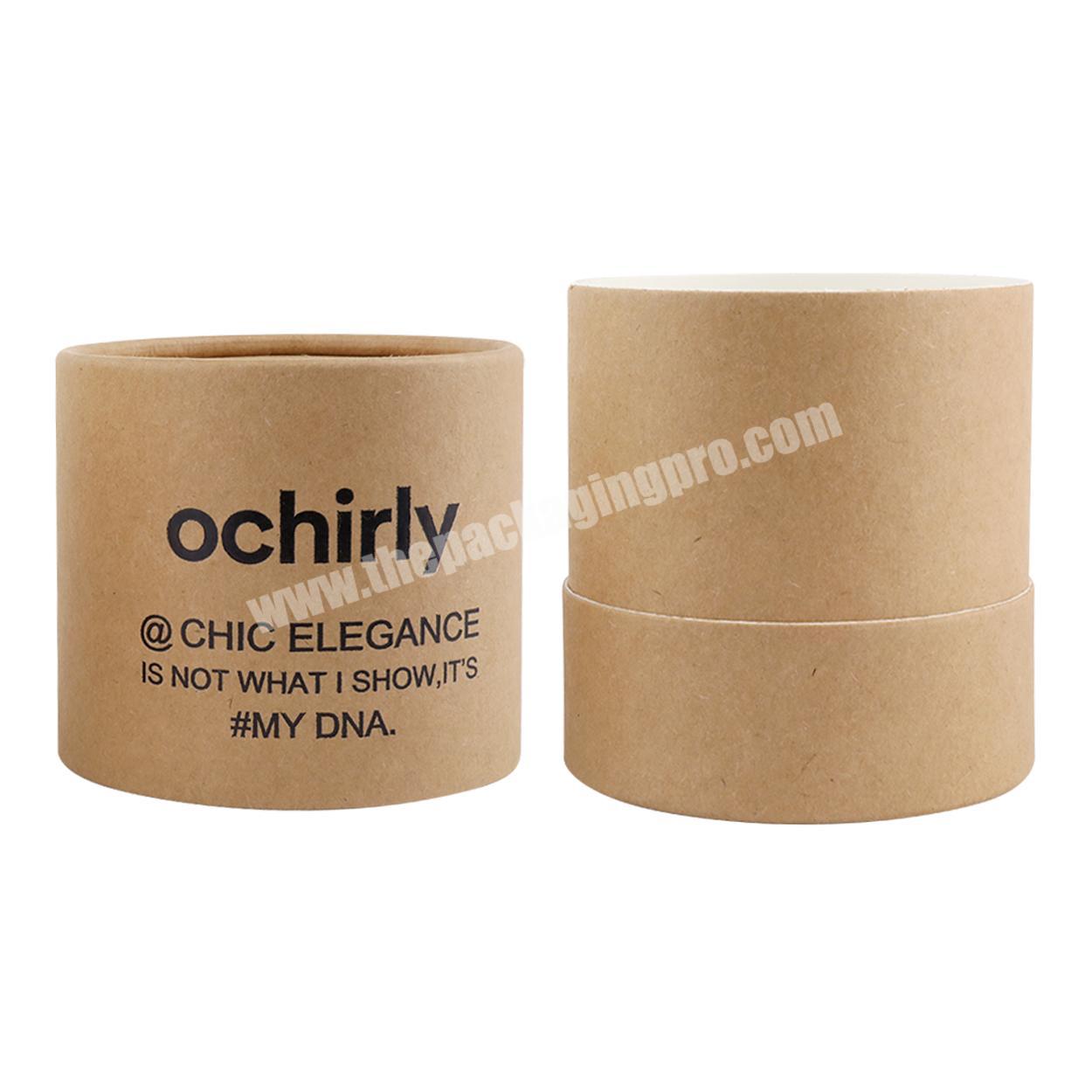 Eco Friendly Round Gift Box Recycled custom color printing paper tube flower cylinder gift box