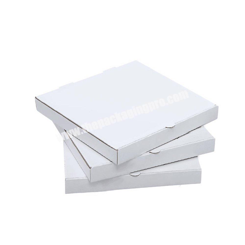 Eco-Friendly Wholesale White Food Grade Paperboard 9 Inches Food Pizza Packaging Boxes