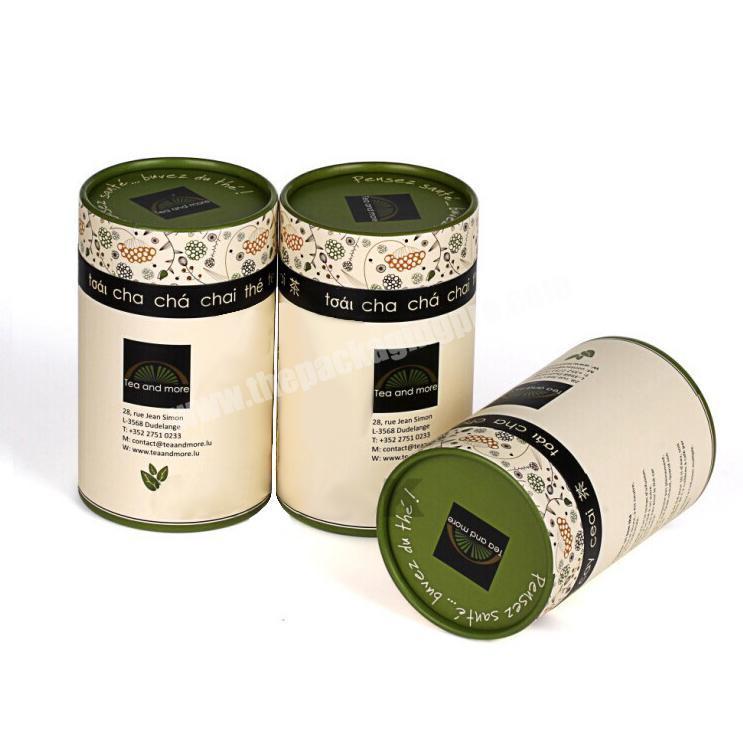 Eco-friendly coffee tea food packaging kraft paper tube
