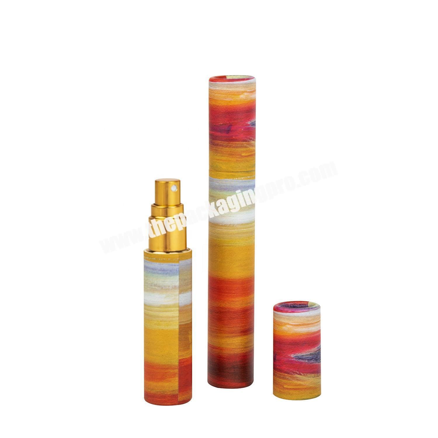 Custom printed paper spay bottle tubes for toner, perfume, disinfector