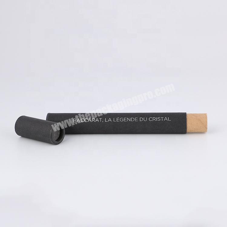 Embossing recyclable advanced cosmetic lipgloss lip balm container push up paper tubes