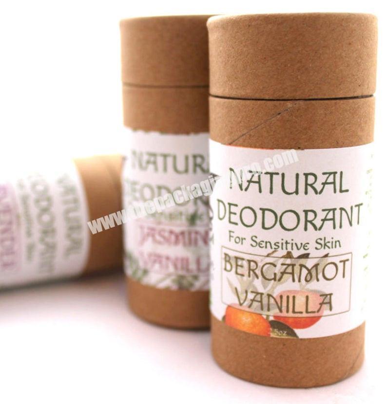 Empty Cardboard Deodorant Containers Biodegradable Top-Fill Push-up
