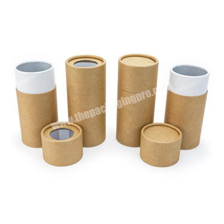 Empty Kraft Paper Jar Tube Essential Oil Bottle Packaging Box Gift Paper Tube for Tea Coffee Cosmetic Crafts Packing Box