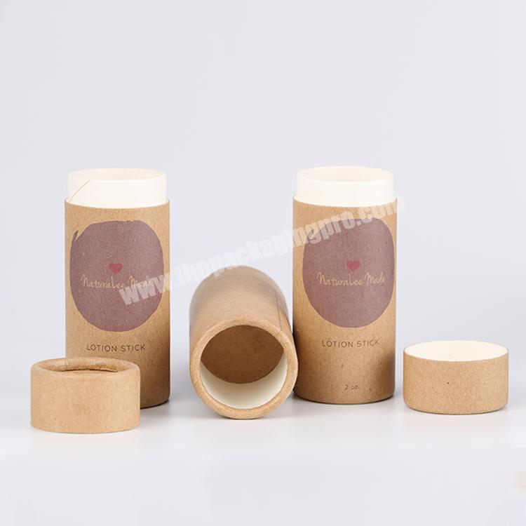 Environmental Protection Paperboard Deodorant Packaging Push Up Lip Balm Tubes