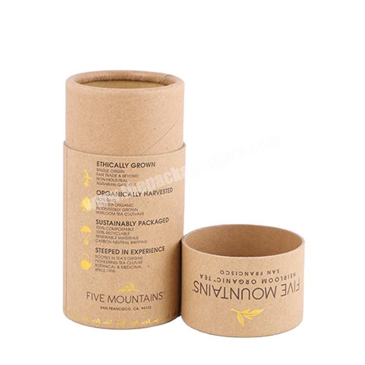 Environmentally friendly recycled materials paper tube tea