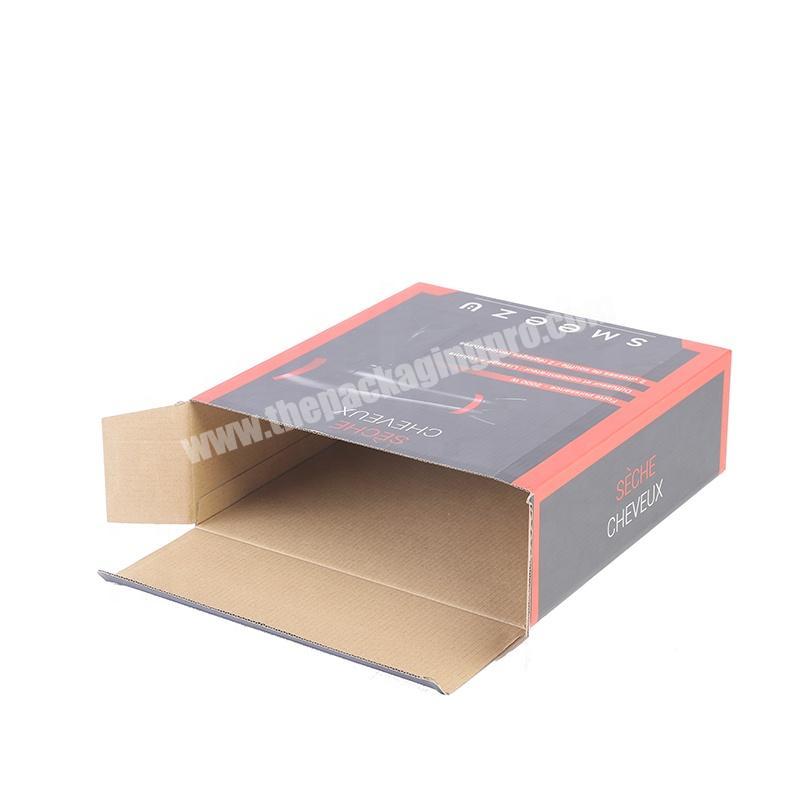 Factory Custom Printed Folding e flute White Corrugated Mail Box