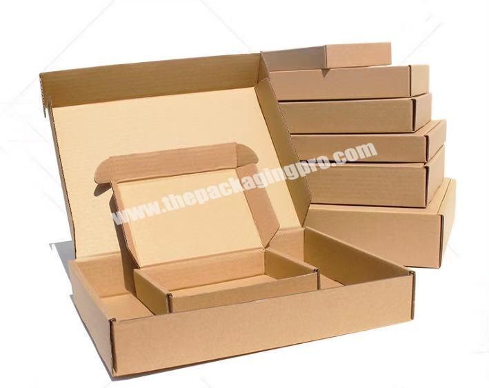 Factory Price Custom Printed Logo Corrugated Brown Mailer Boxes