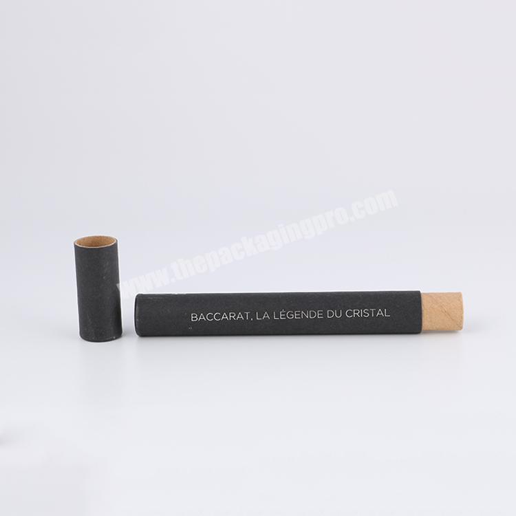 Factory Supply biodegradable cosmetic packaging round long push up kraft paper tube for lip gloss