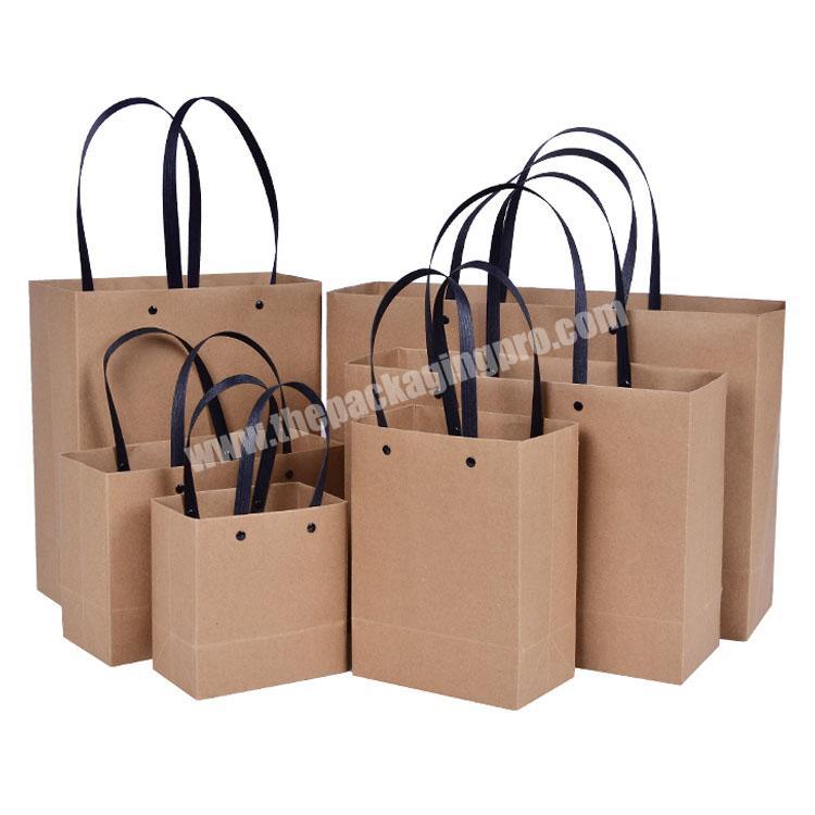 Factory direct custom Rose Gold food Wholesale production for packaging recyclable art paper gift bag