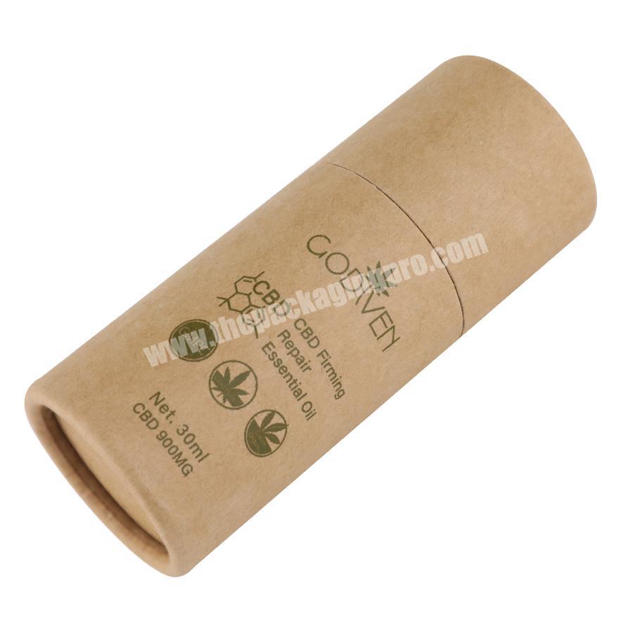 Flexible crepe coffee bag push paper tube packaging