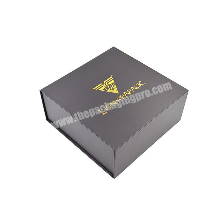 Free Sample Packaging Environmentally Friendly Matte Black Magnetic Ardboard Paper Folding Gift Box