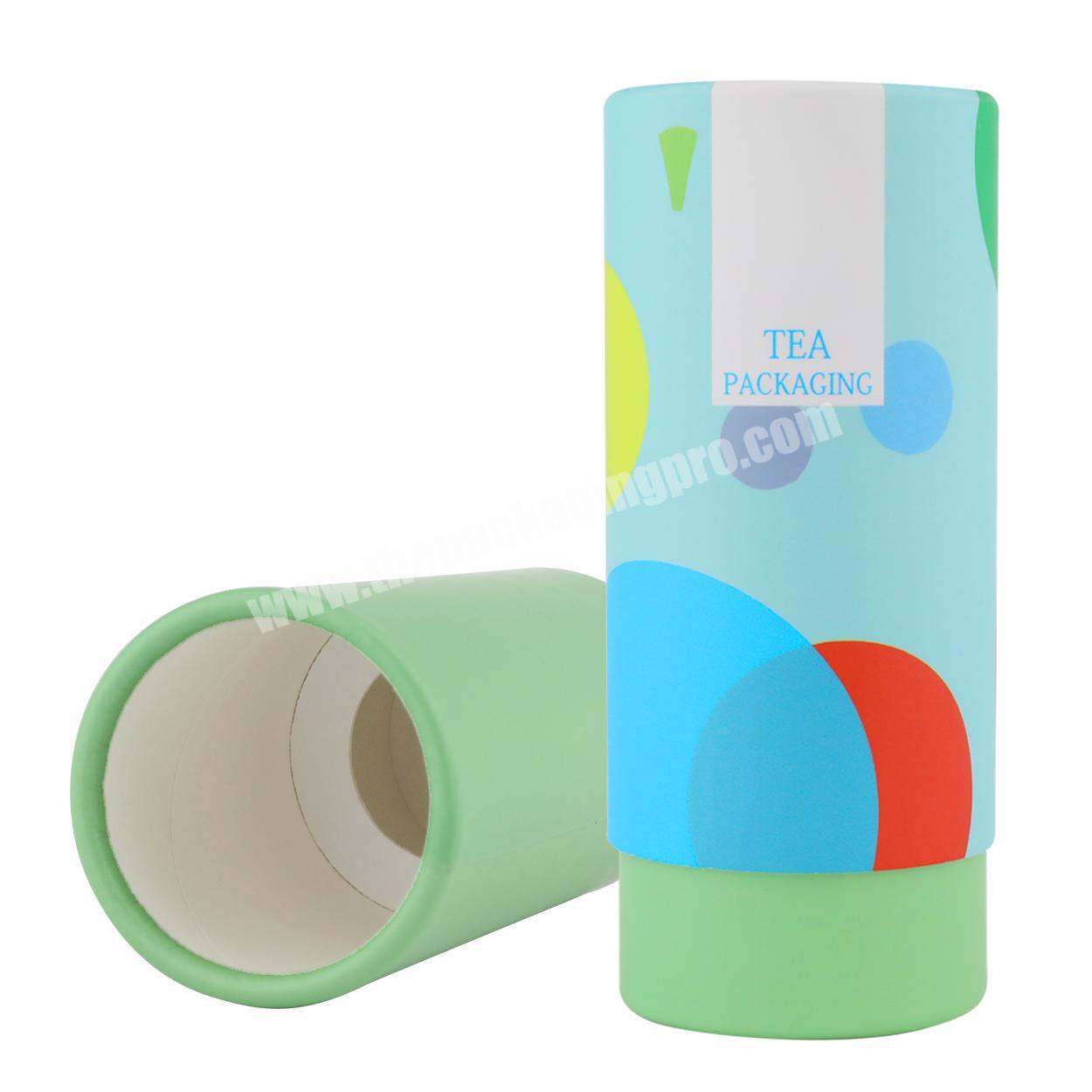 Free Sample Round recycled kraft cardboard cylinder tubes customize tea paper tube packaging