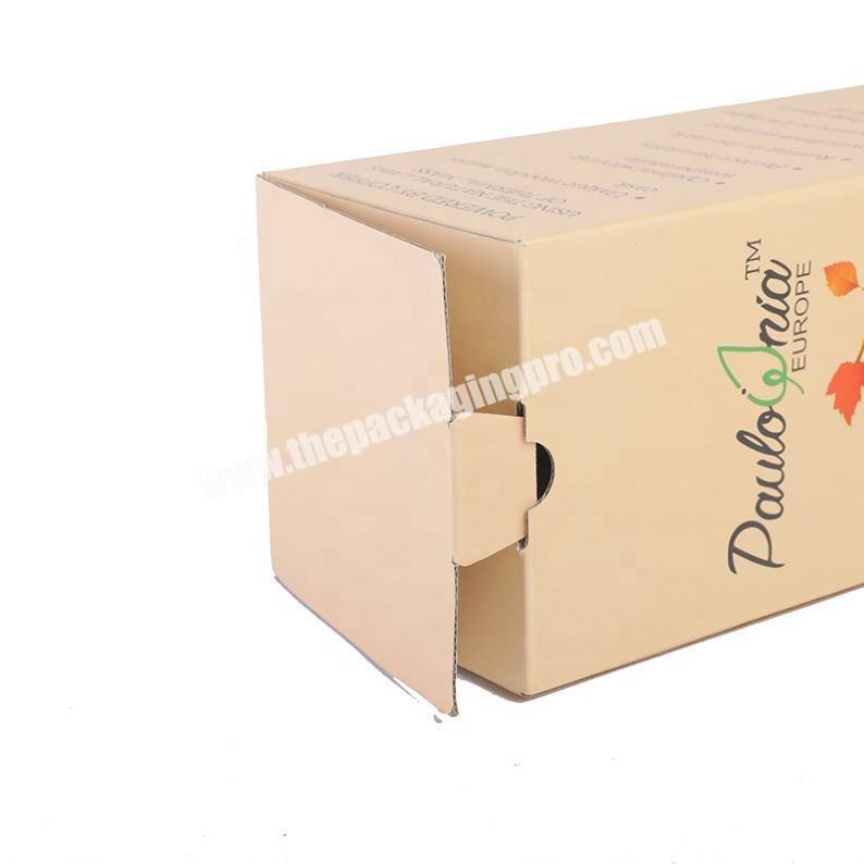 cosmetic pink lipstick folding paper packaging boxes with rose gold hot stamping