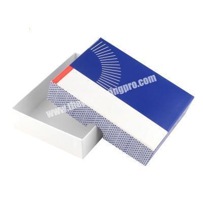 Fully Customized Rigid Cardboard Coated Art Printing Luxury 2 Pieces Top Base Boxes Packaging Gifts Box For Clothes Garments
