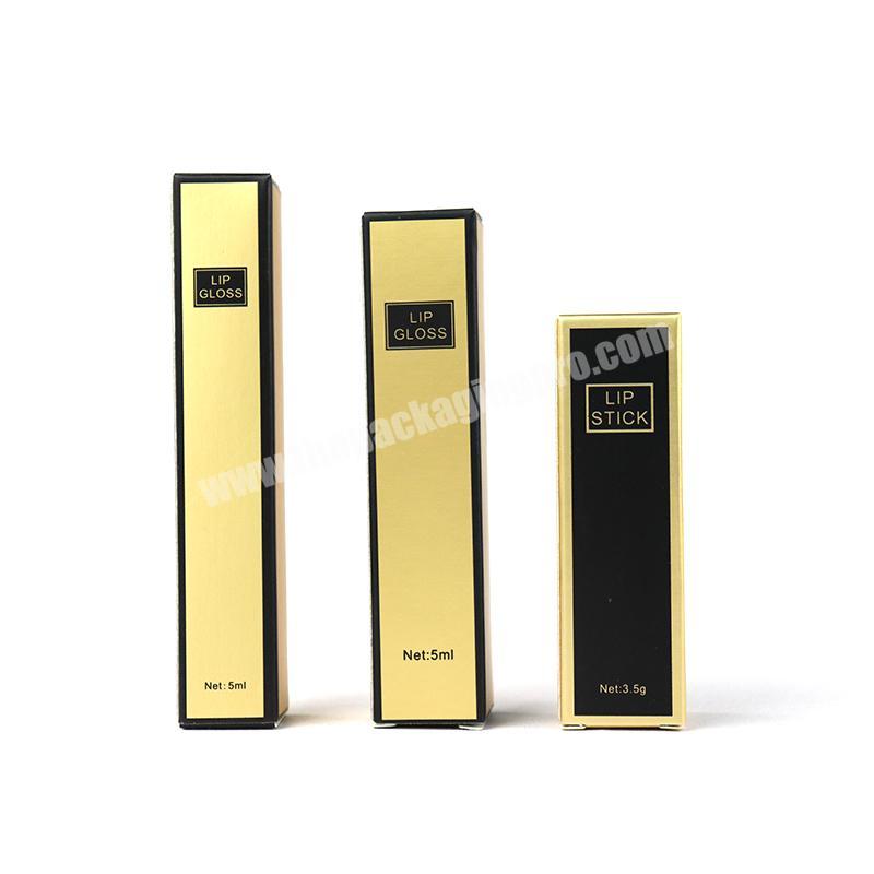 Golden Retro Fashion Lipstick Box for Packaging Gift Exquisite Appearance Cosmetic Boxes
