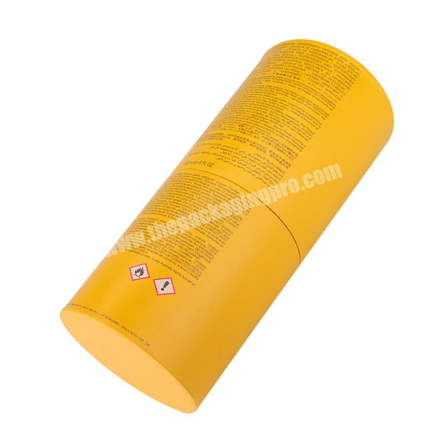 Golden black kraft paper lip balm gloss 6ml cylinder paper tube packaging box
