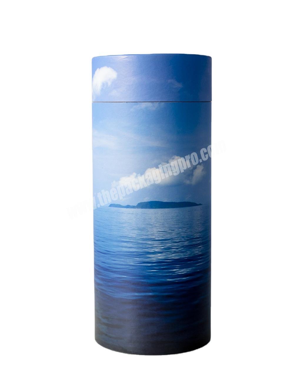 Guangdong Custom Funeral Supplies Paper Cylindrical Urn Tube