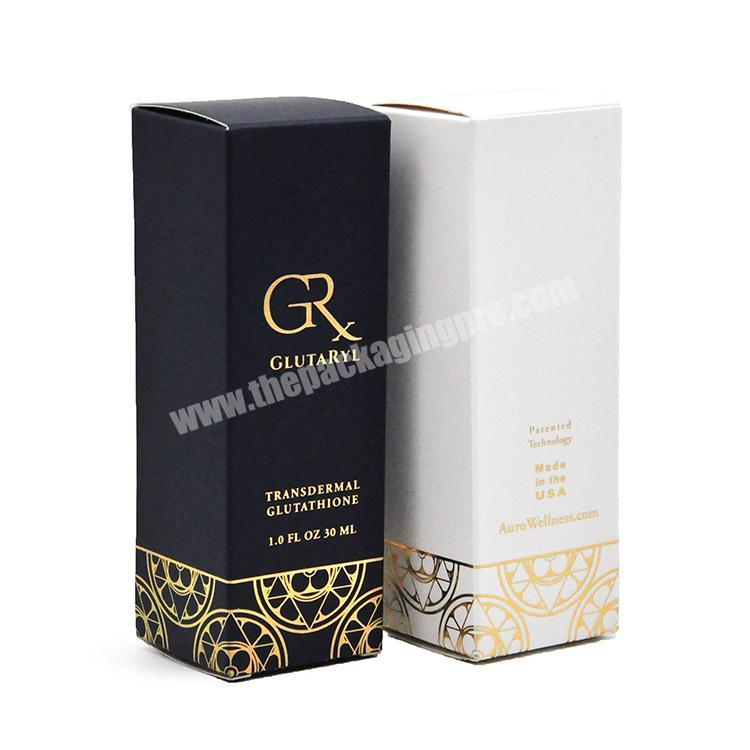 Guangzhou factory customized white card perfume makeup paper makeup gift box makeup brush/cream paper box