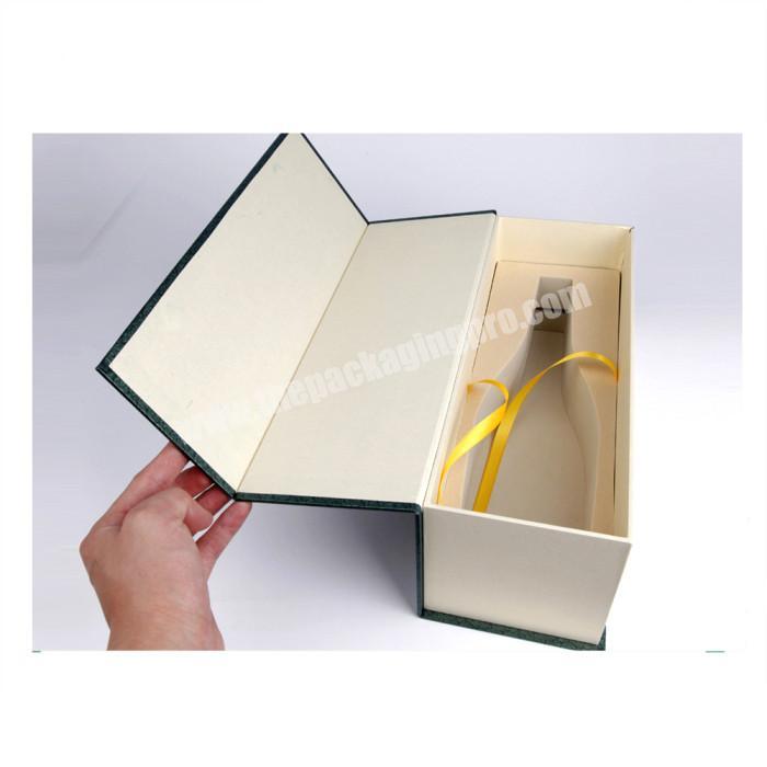 Hard shape champagne flute gift box manufacturer in china