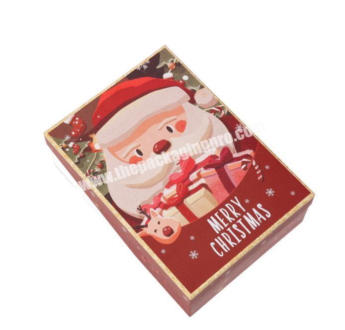 Heavy duty promotional Christmas rectangle chocolate boxes packaging
