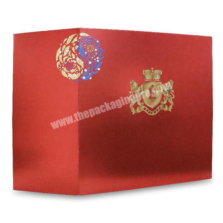 High quality cardboard packaging gift box custom wine glass carton
