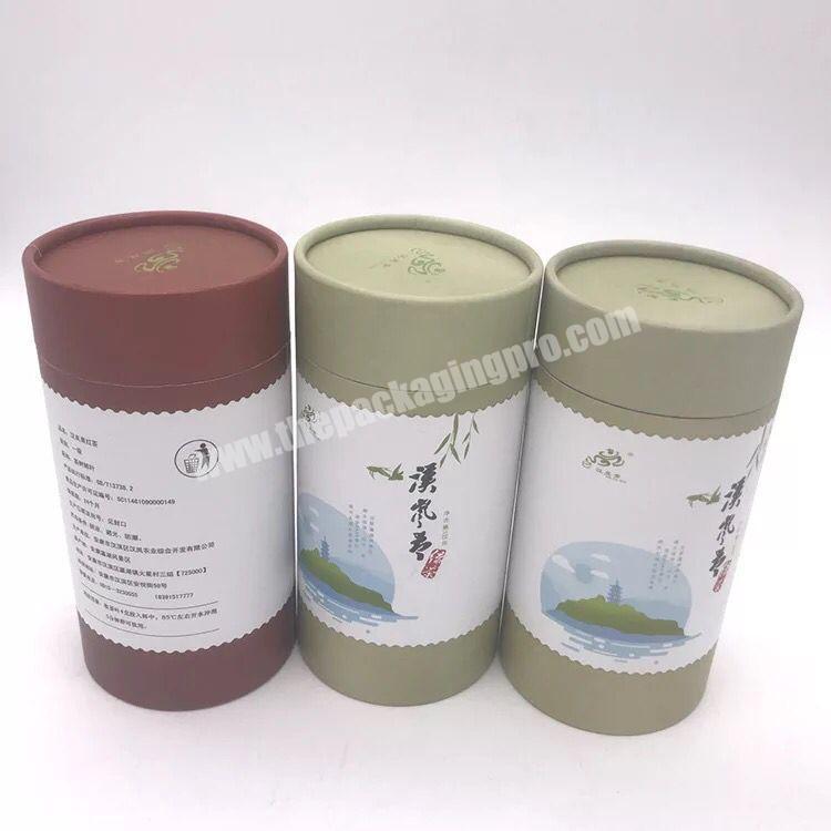 High quality cylinder Kraft biodegradable round paper packaging tubes for cosmetic