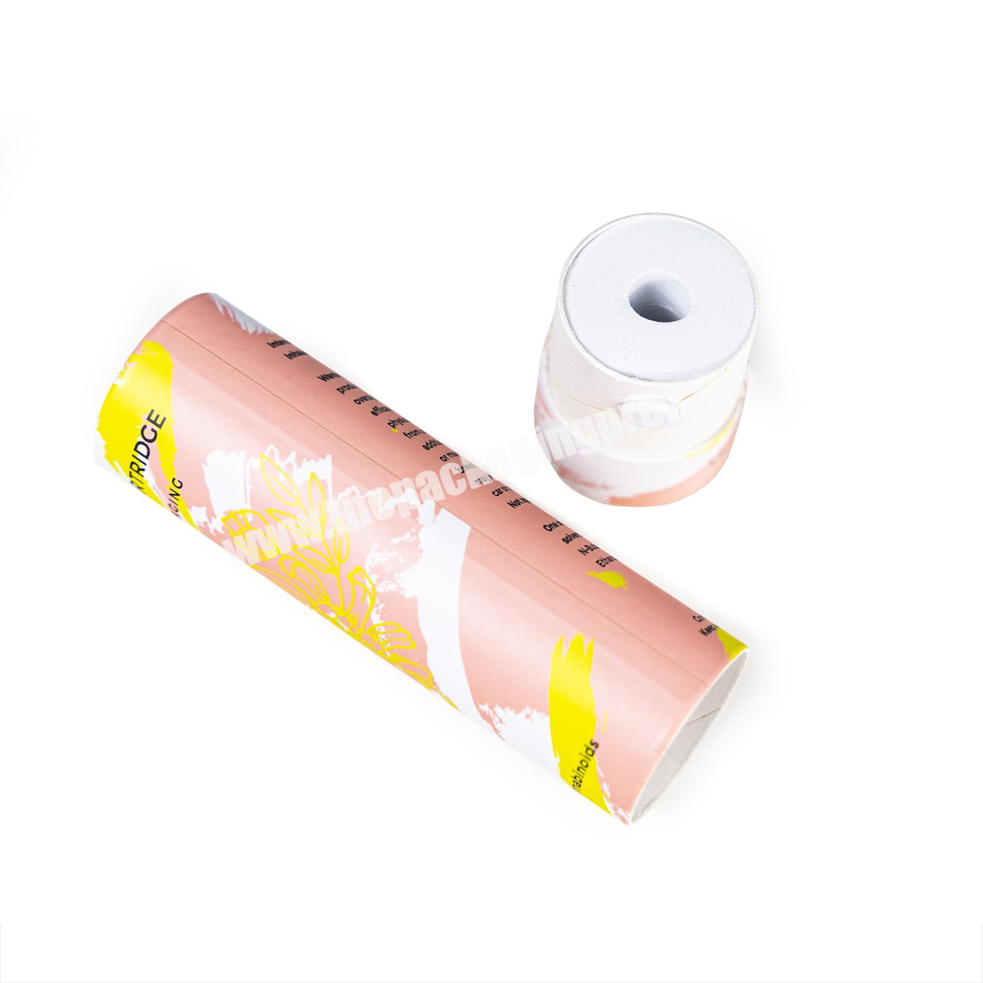 Hot Sale 0.5ml, 1ml Vape Pen Packaging Box CR Feature Child-resistant Cartridge Packaging Paper Tube